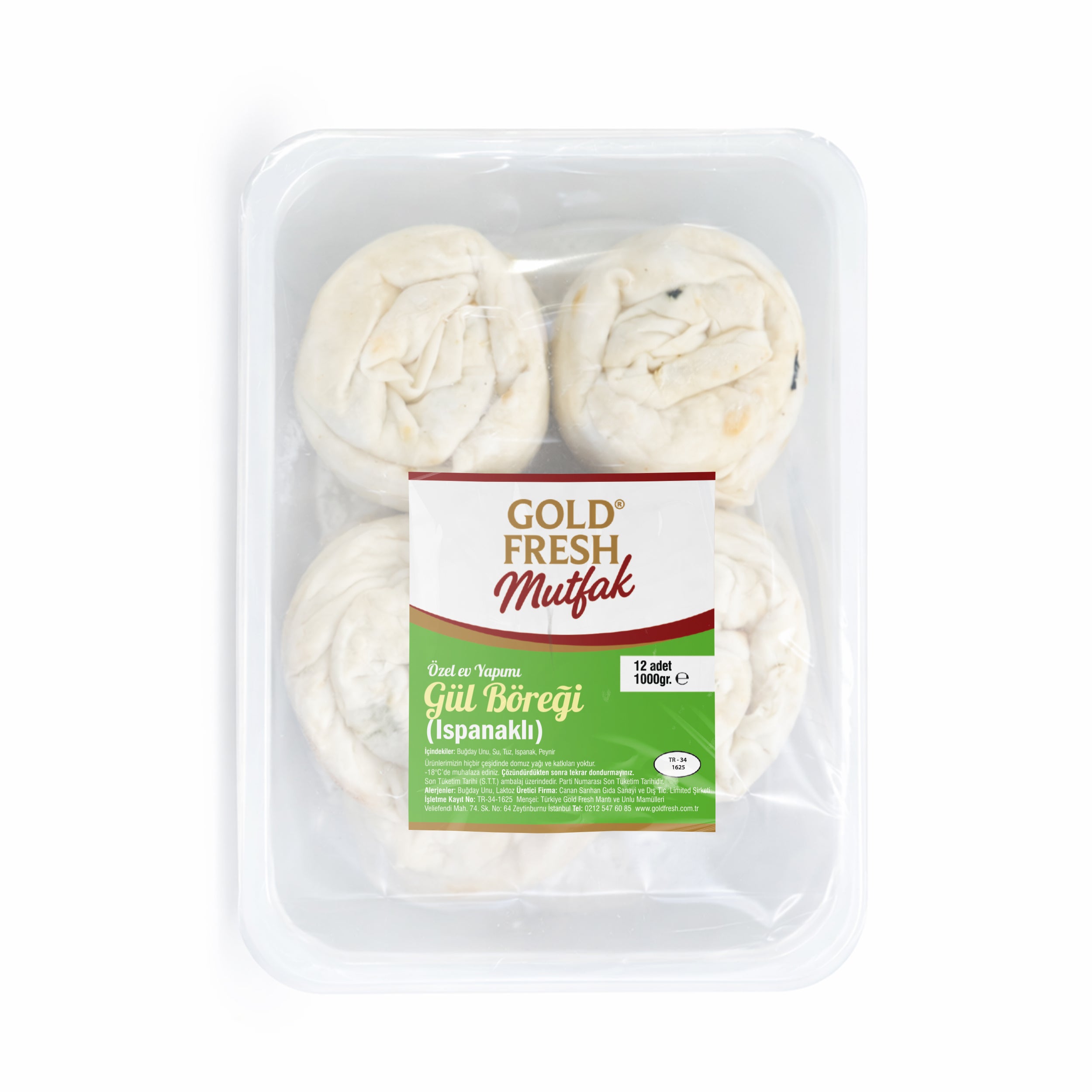 Özel Ev Yapımı Gül Böreği (Ispanaklı) 1000Gr