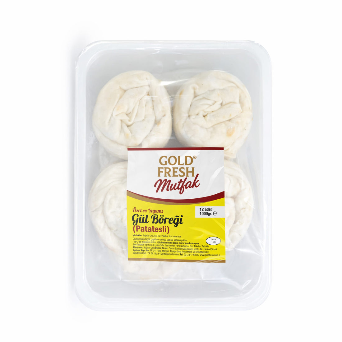 Goldfresh Mutfak Özel Ev Yapımı Gül Böreği (Patatesli) 1000Gr