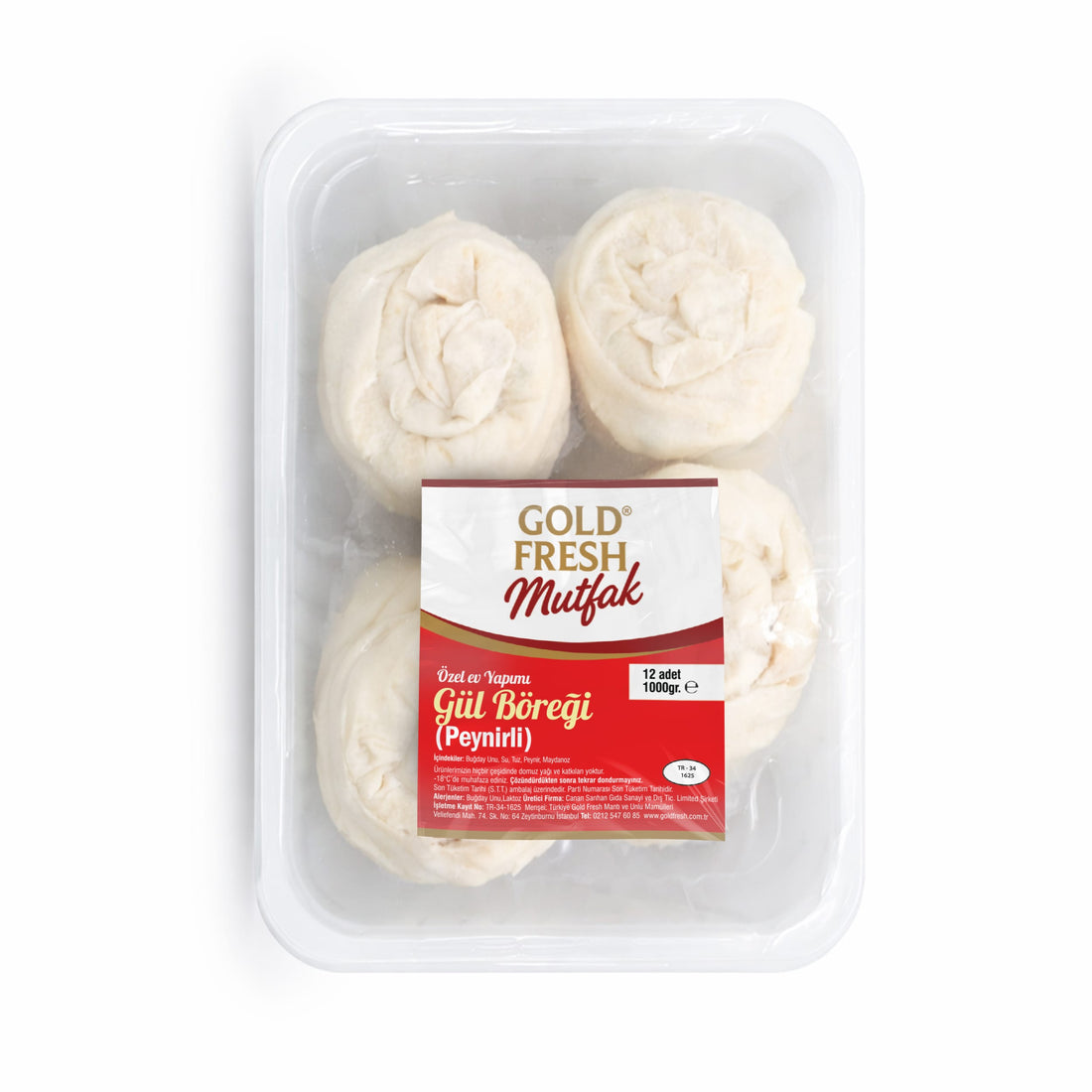 Goldfresh Mutfak Özel Ev Yapımı Gül Böreği (Peynirli) 1000Gr
