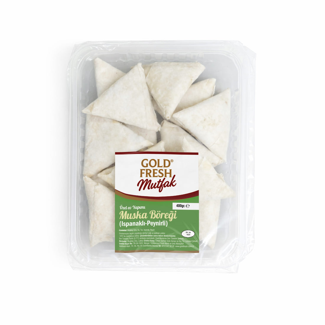 Goldfresh Mutfak Özel Ev Yapımı Muska Böreği (Ispanaklı &amp; Peynirli) 400Gr