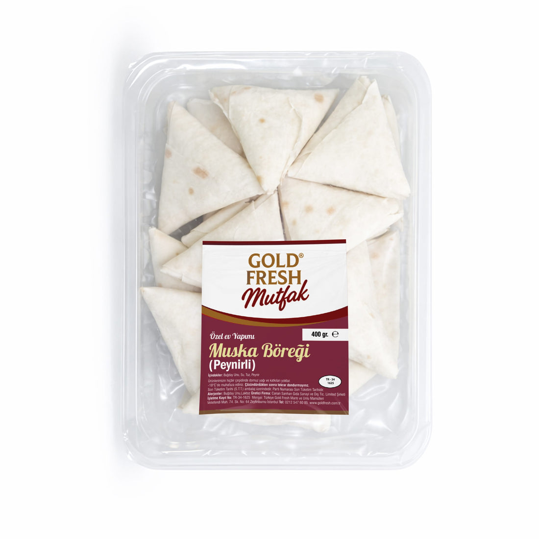 Goldfresh Mutfak Özel Ev Yapımı Muska Böreği (Peynirli) 400Gr
