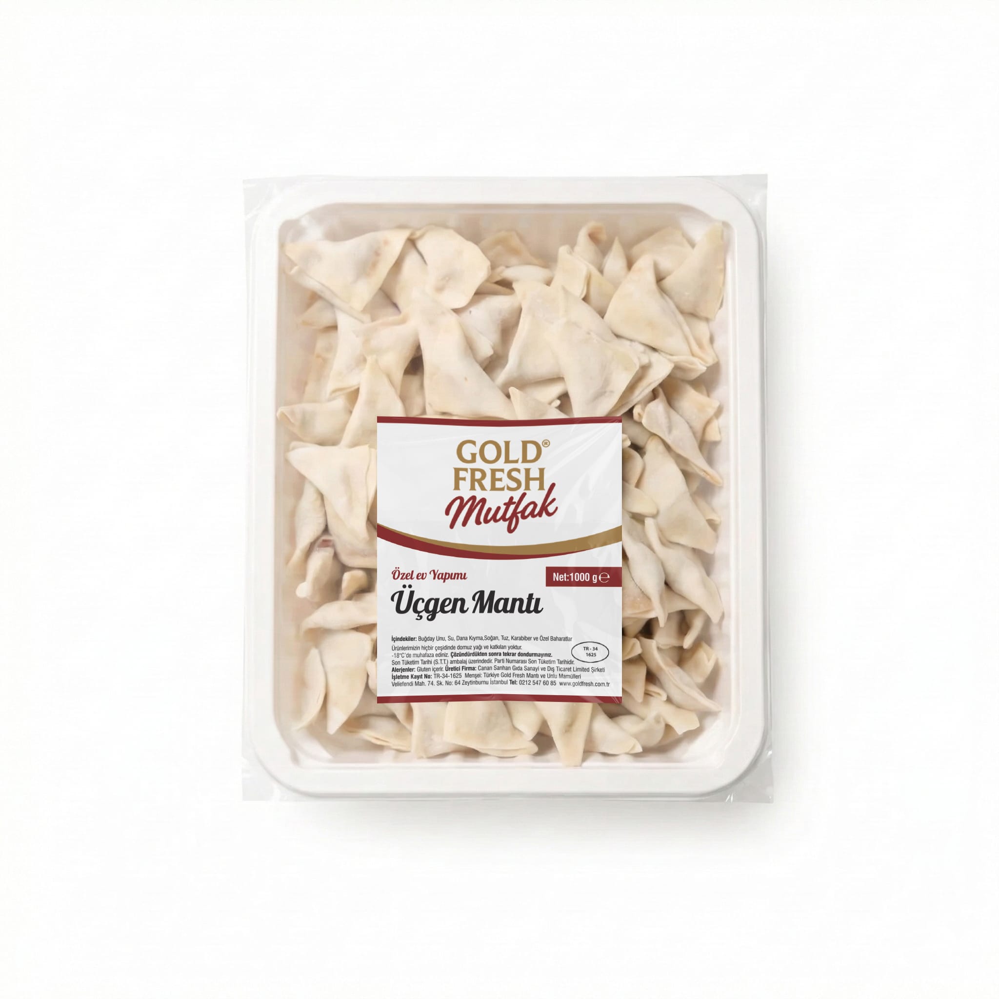 Goldfresh Mutfak Üçgen Mantı 1000 Gr