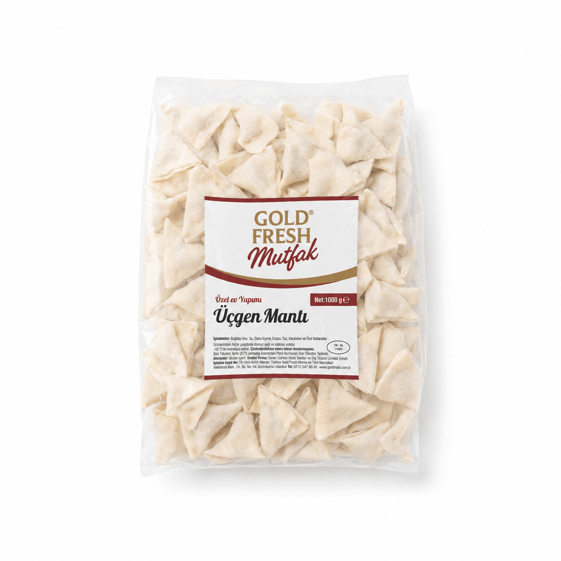 Goldfresh Mutfak Üçgen Mantı - 1000 Gr