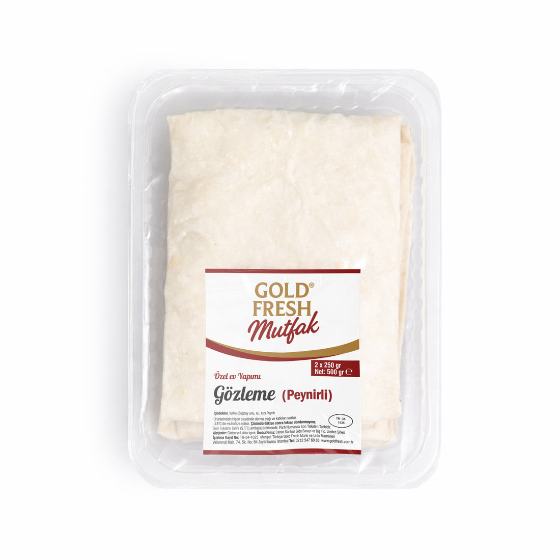 Gözleme Özel Ev Yapımı (Peynirli) 500Gr